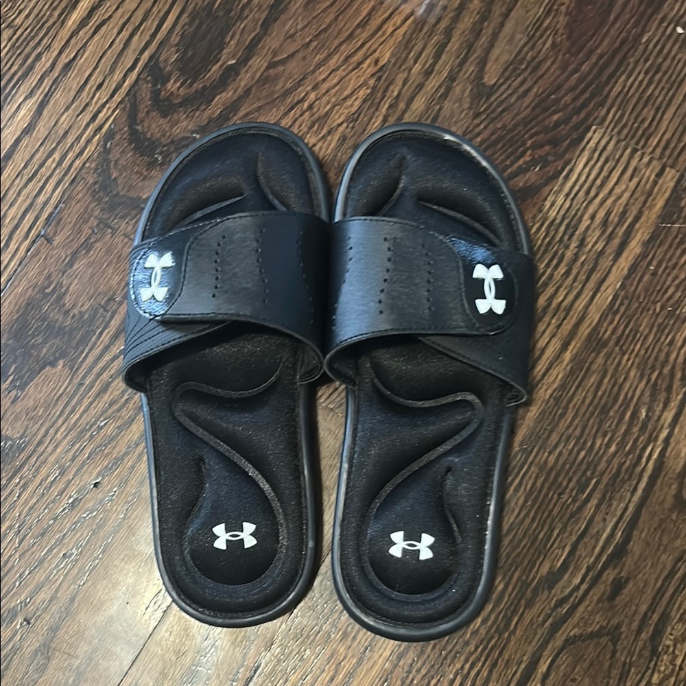 Under Armour Black Cushioned Slide Sandals